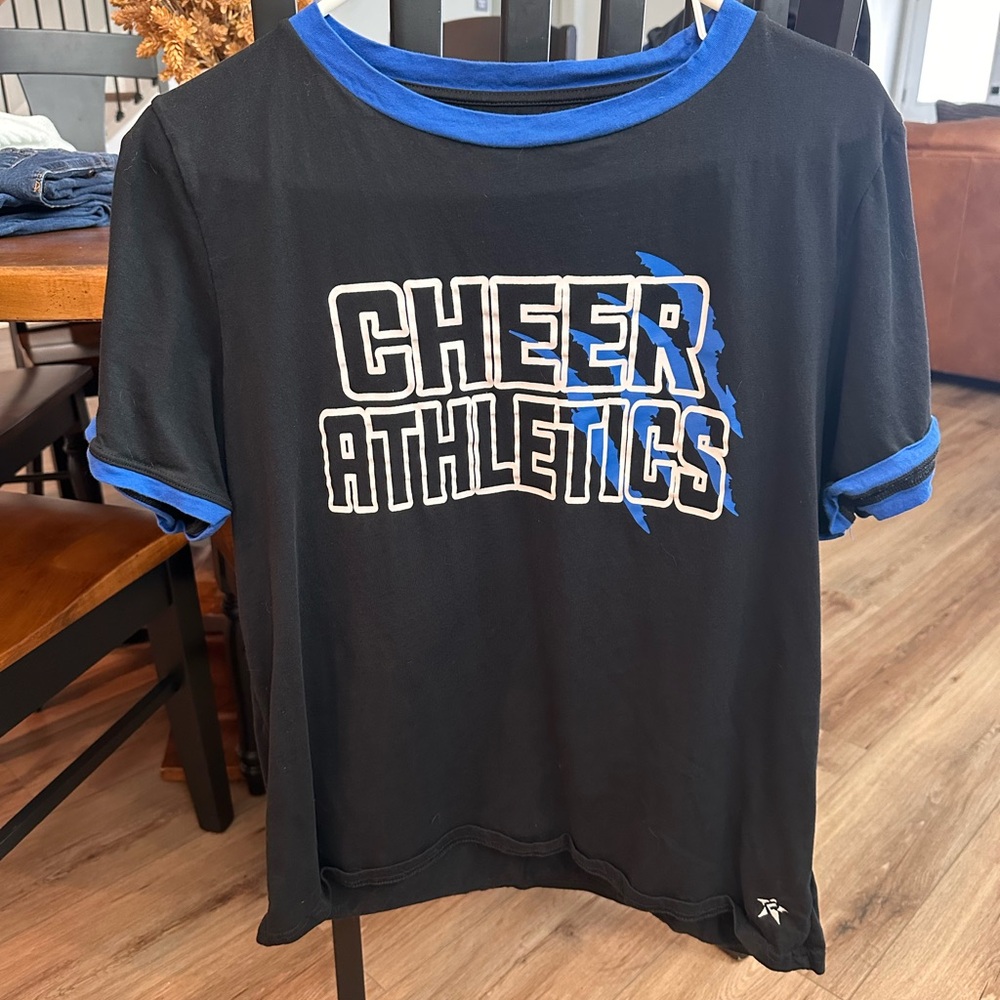 Varsity Black and Blue Cheer Athletics Tee